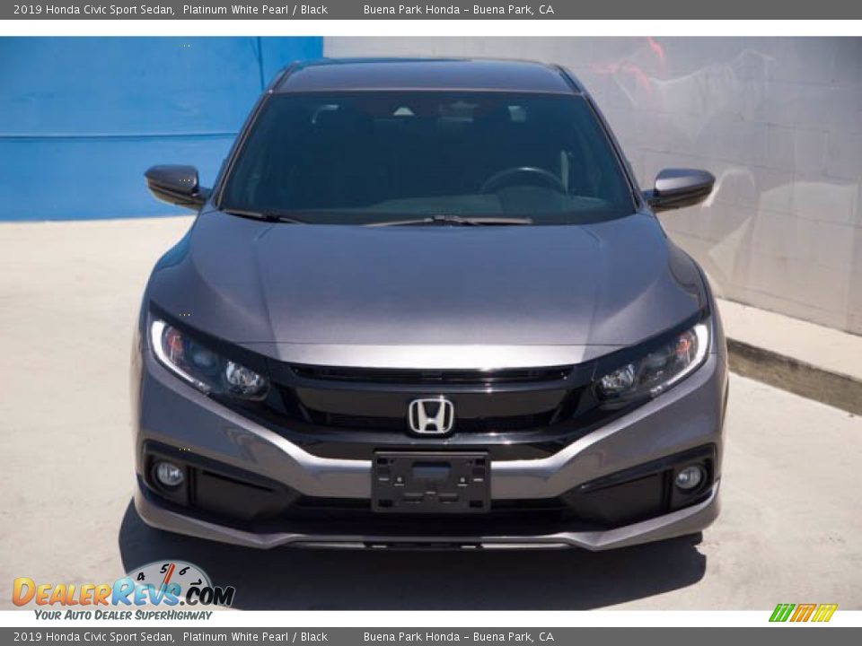 2019 Honda Civic Sport Sedan Platinum White Pearl / Black Photo #7