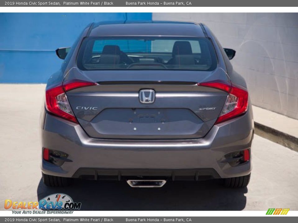 2019 Honda Civic Sport Sedan Platinum White Pearl / Black Photo #9