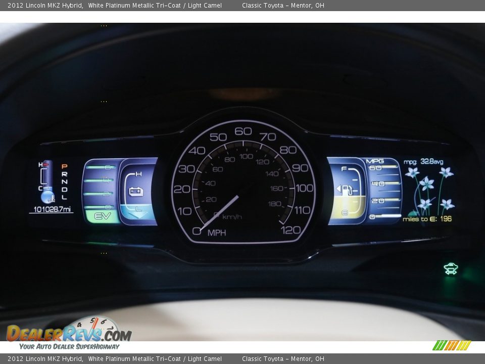 2012 Lincoln MKZ Hybrid White Platinum Metallic Tri-Coat / Light Camel Photo #8