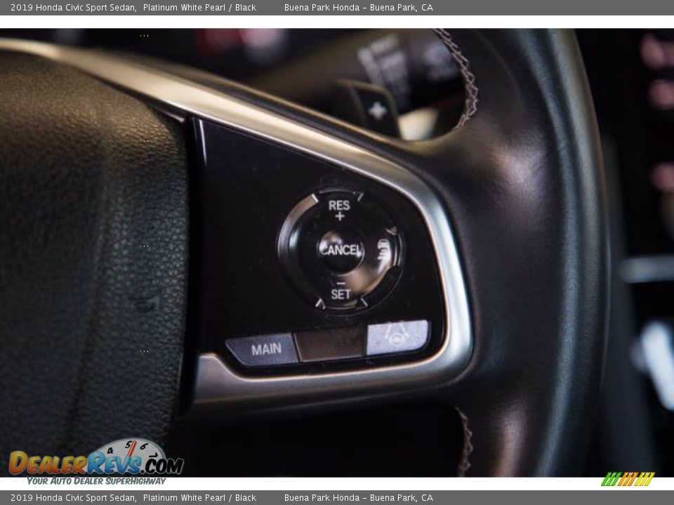 2019 Honda Civic Sport Sedan Platinum White Pearl / Black Photo #15