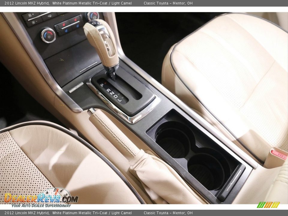 2012 Lincoln MKZ Hybrid White Platinum Metallic Tri-Coat / Light Camel Photo #13