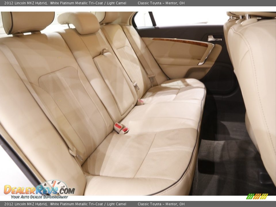 2012 Lincoln MKZ Hybrid White Platinum Metallic Tri-Coat / Light Camel Photo #15