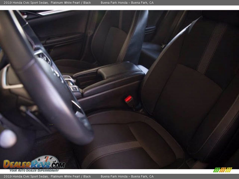 2019 Honda Civic Sport Sedan Platinum White Pearl / Black Photo #17