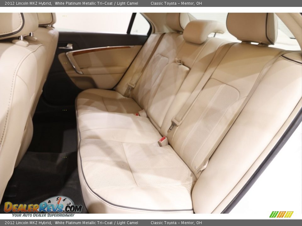 2012 Lincoln MKZ Hybrid White Platinum Metallic Tri-Coat / Light Camel Photo #16