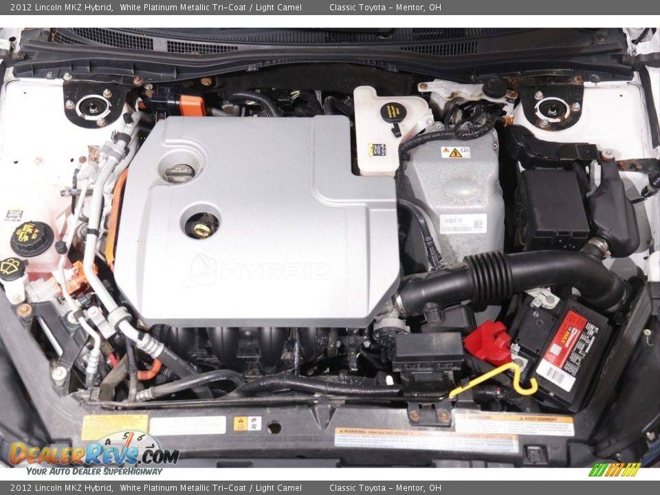 2012 Lincoln MKZ Hybrid White Platinum Metallic Tri-Coat / Light Camel Photo #18