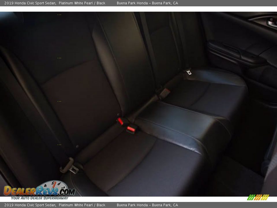 2019 Honda Civic Sport Sedan Platinum White Pearl / Black Photo #21