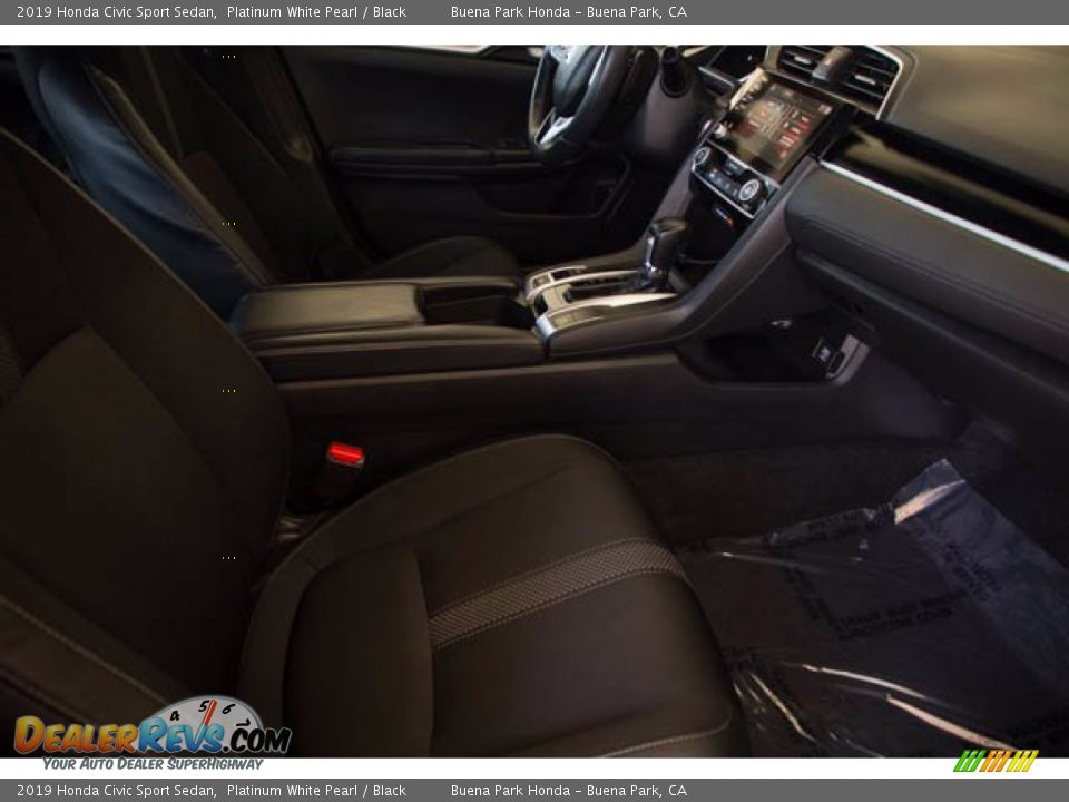 2019 Honda Civic Sport Sedan Platinum White Pearl / Black Photo #22