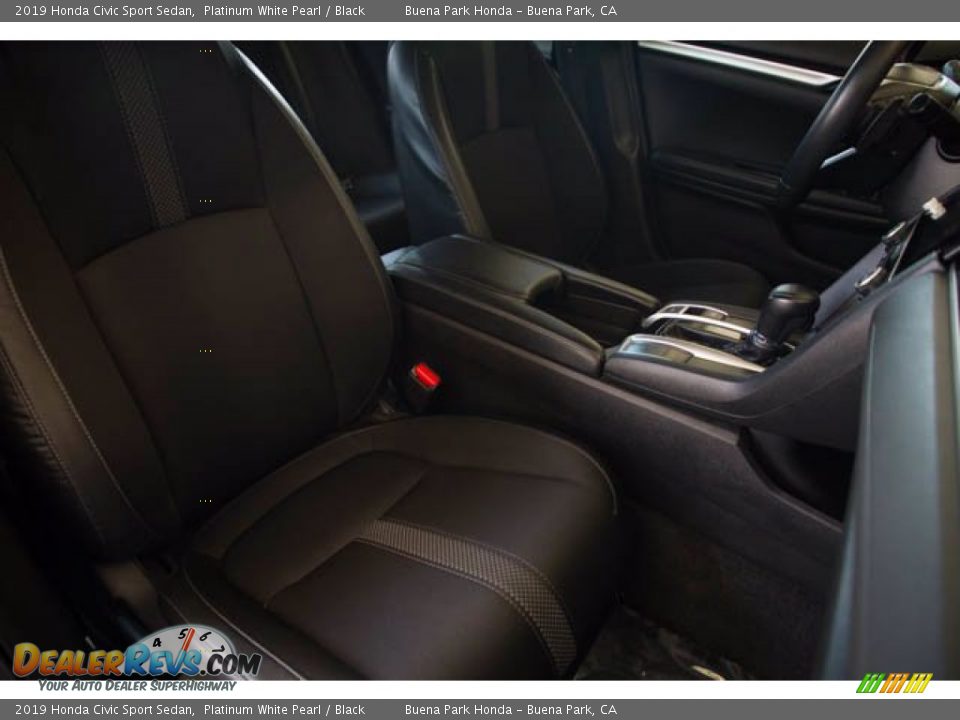 2019 Honda Civic Sport Sedan Platinum White Pearl / Black Photo #24