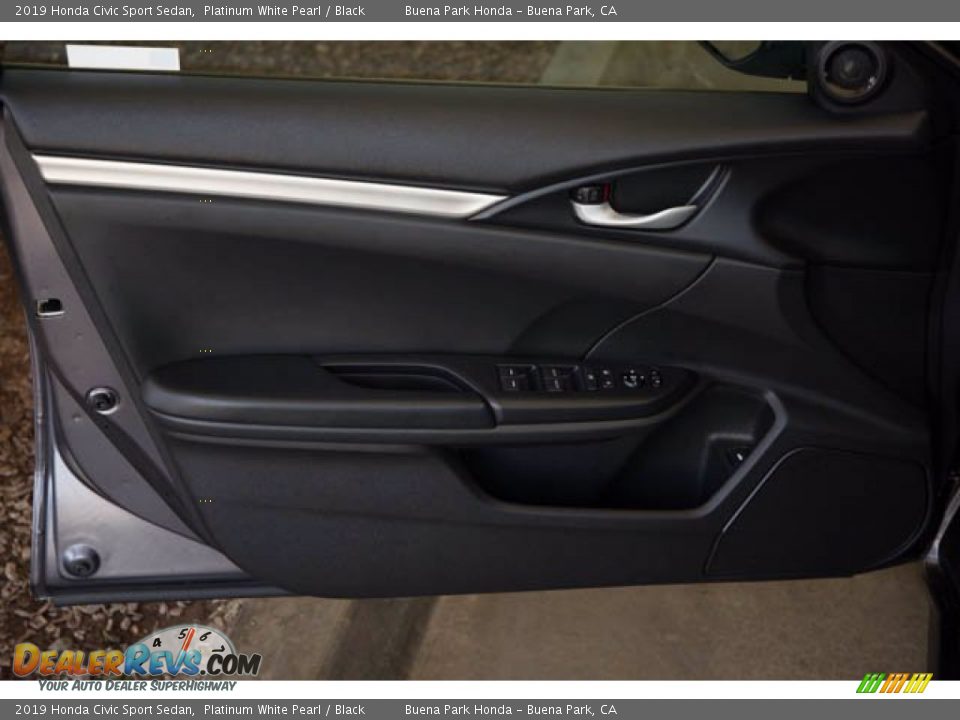 2019 Honda Civic Sport Sedan Platinum White Pearl / Black Photo #28