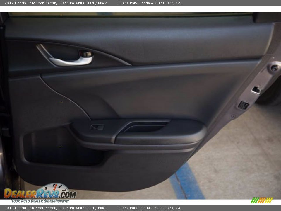 2019 Honda Civic Sport Sedan Platinum White Pearl / Black Photo #31