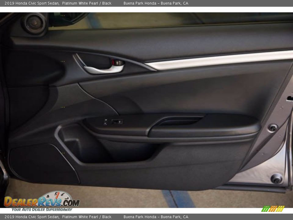 2019 Honda Civic Sport Sedan Platinum White Pearl / Black Photo #32