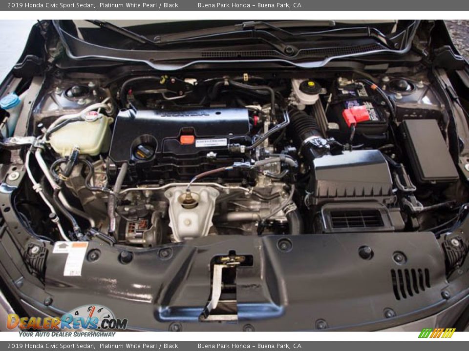 2019 Honda Civic Sport Sedan Platinum White Pearl / Black Photo #33