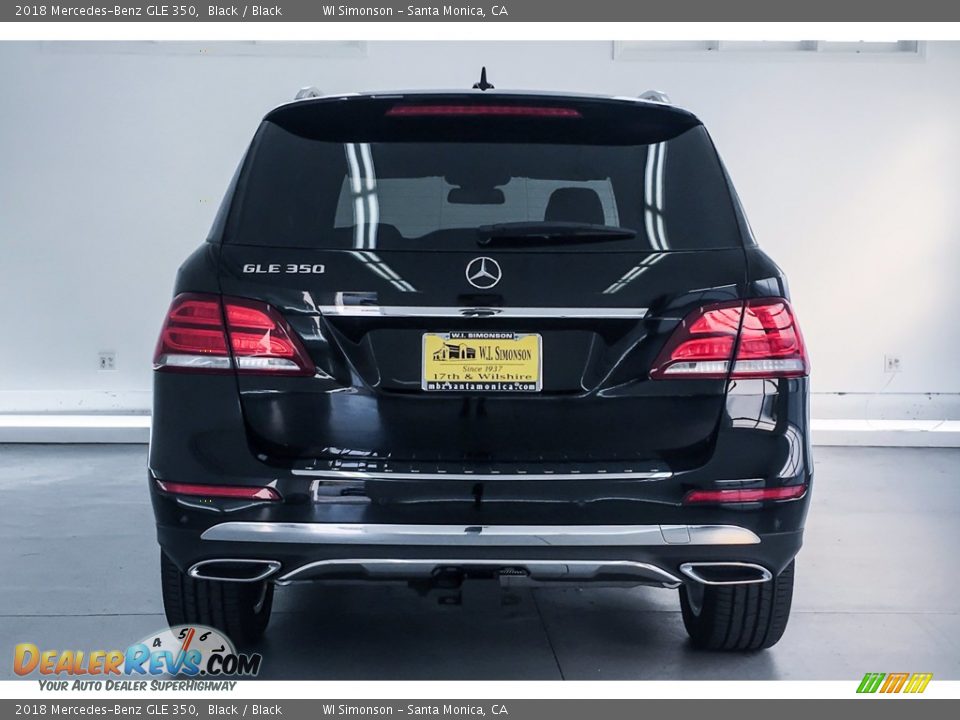 2018 Mercedes-Benz GLE 350 Black / Black Photo #3