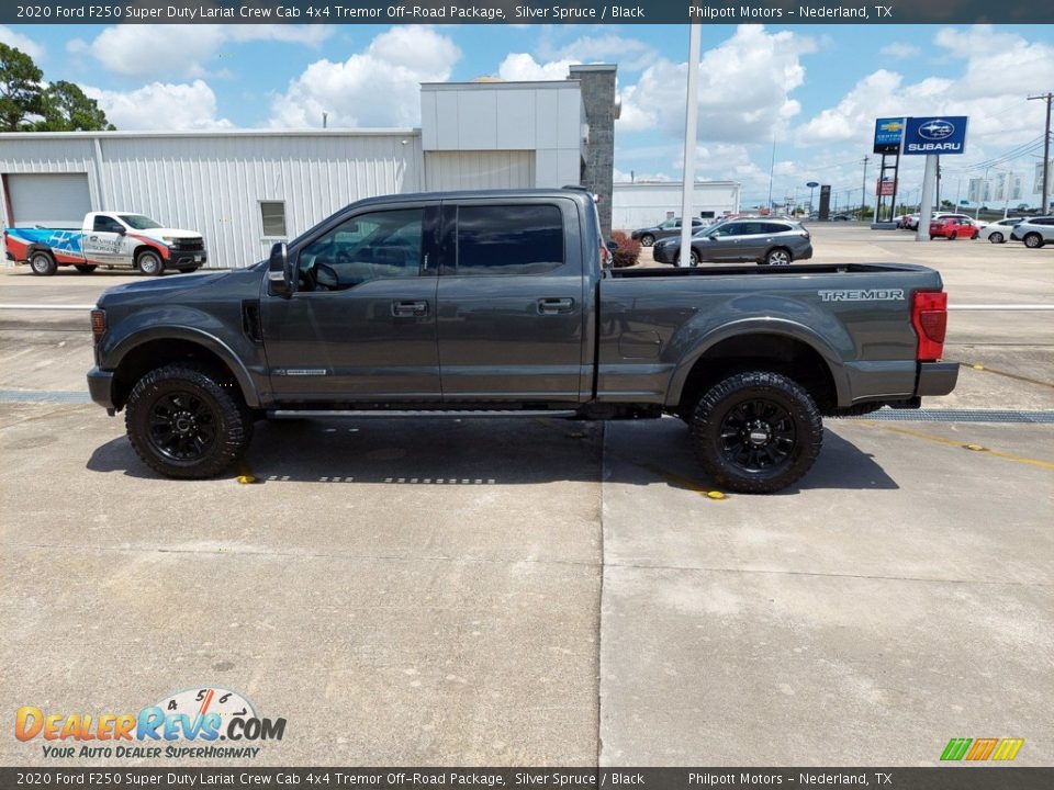 2020 Ford F250 Super Duty Lariat Crew Cab 4x4 Tremor Off-Road Package Silver Spruce / Black Photo #7