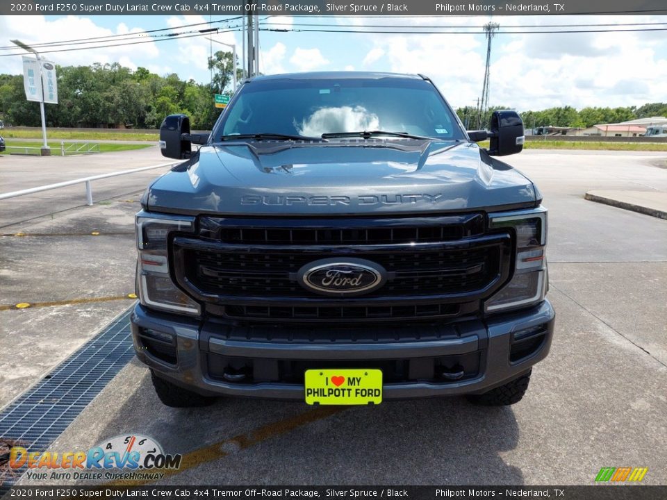 2020 Ford F250 Super Duty Lariat Crew Cab 4x4 Tremor Off-Road Package Silver Spruce / Black Photo #9