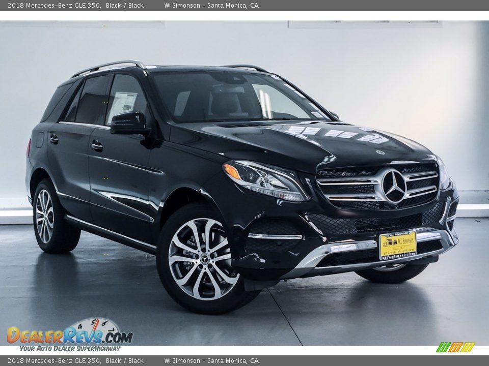 2018 Mercedes-Benz GLE 350 Black / Black Photo #12