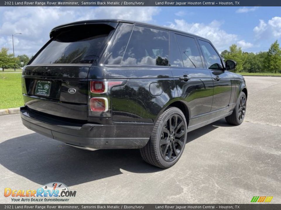 2021 Land Rover Range Rover Westminster Santorini Black Metallic / Ebony/Ivory Photo #2