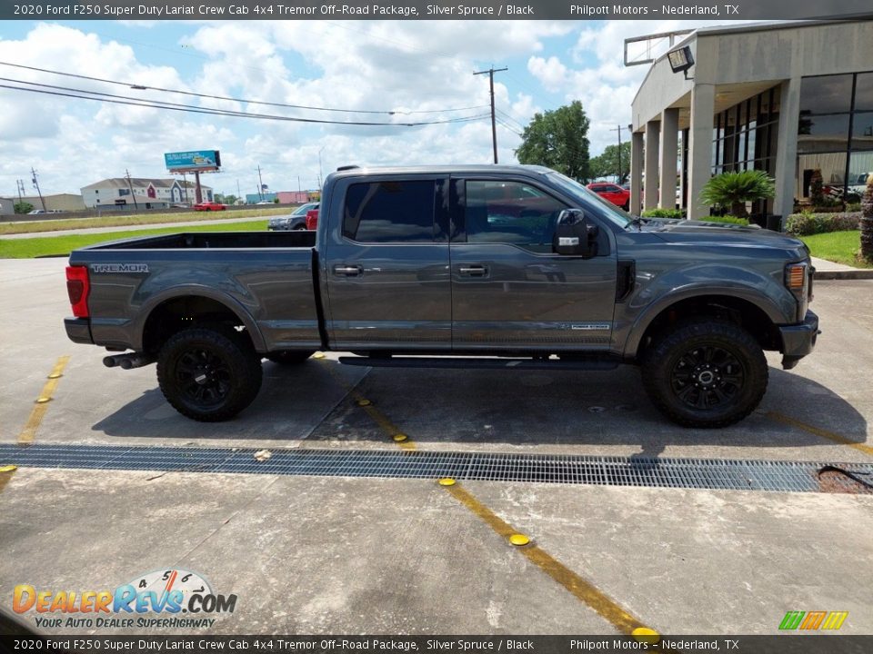 2020 Ford F250 Super Duty Lariat Crew Cab 4x4 Tremor Off-Road Package Silver Spruce / Black Photo #12