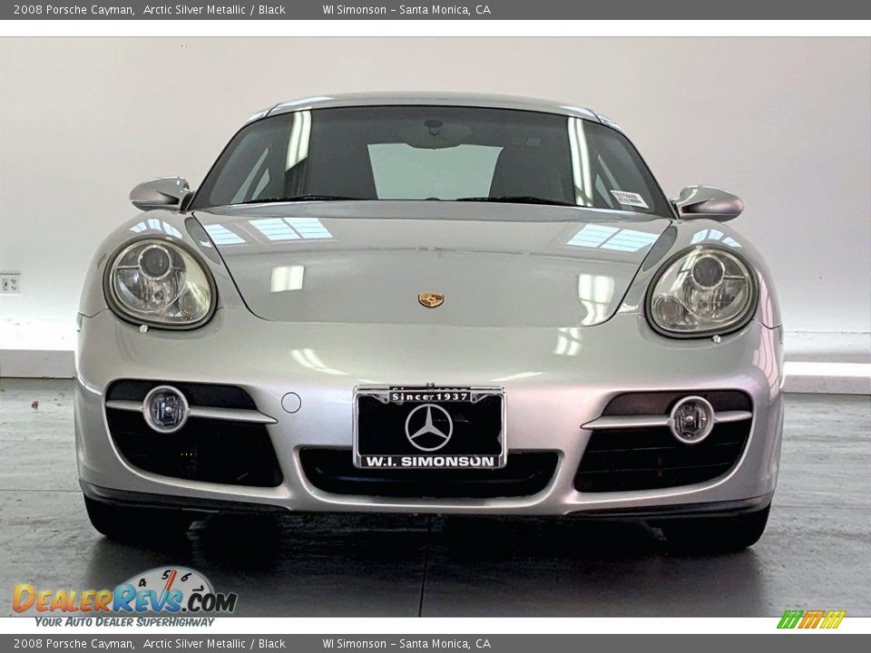 2008 Porsche Cayman Arctic Silver Metallic / Black Photo #2