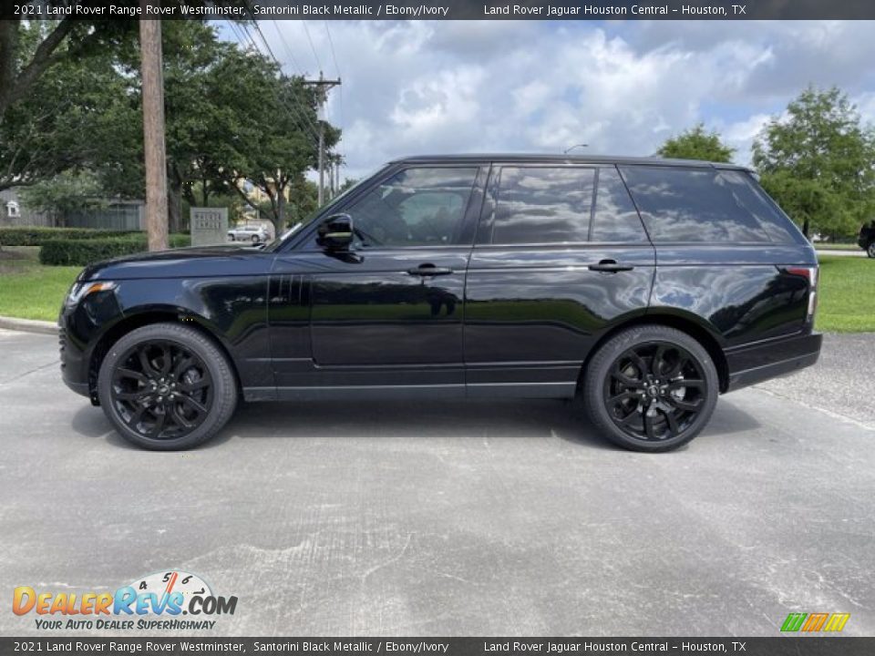 Santorini Black Metallic 2021 Land Rover Range Rover Westminster Photo #6