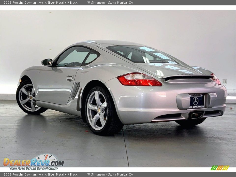2008 Porsche Cayman Arctic Silver Metallic / Black Photo #8