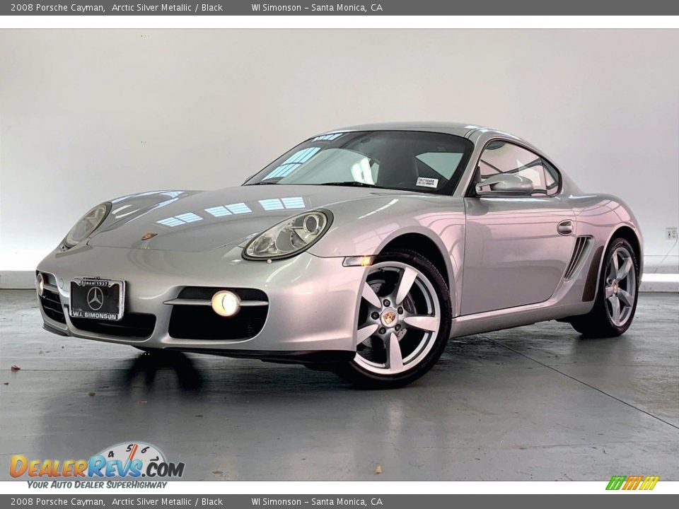 2008 Porsche Cayman Arctic Silver Metallic / Black Photo #10