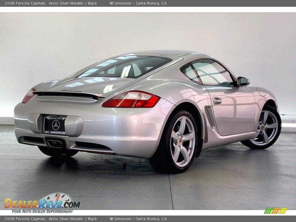 2008 Porsche Cayman Arctic Silver Metallic / Black Photo #11