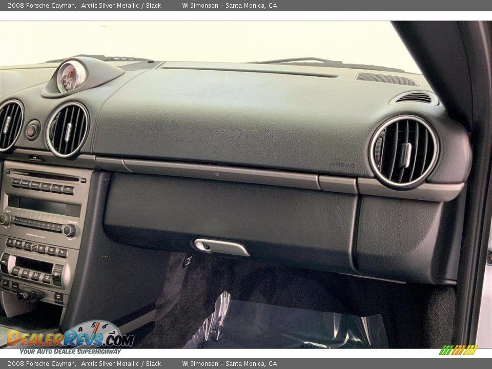 2008 Porsche Cayman Arctic Silver Metallic / Black Photo #13