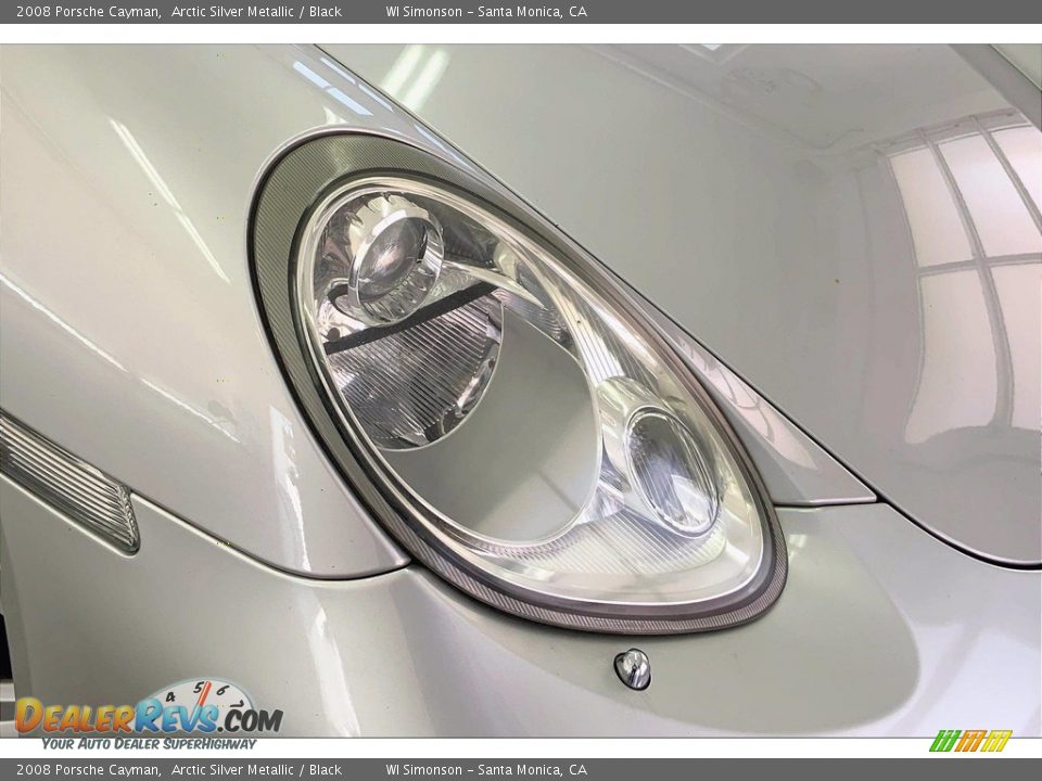 2008 Porsche Cayman Arctic Silver Metallic / Black Photo #22