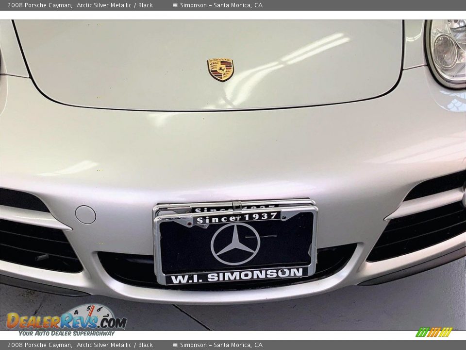 2008 Porsche Cayman Arctic Silver Metallic / Black Photo #24