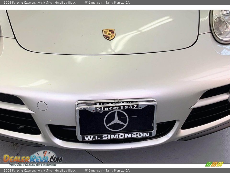 2008 Porsche Cayman Arctic Silver Metallic / Black Photo #24