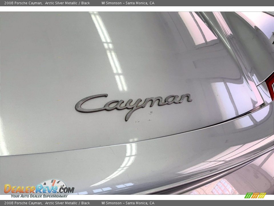 2008 Porsche Cayman Arctic Silver Metallic / Black Photo #25