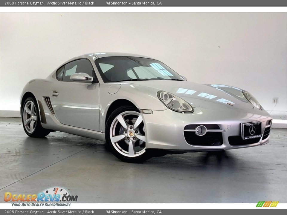 2008 Porsche Cayman Arctic Silver Metallic / Black Photo #28