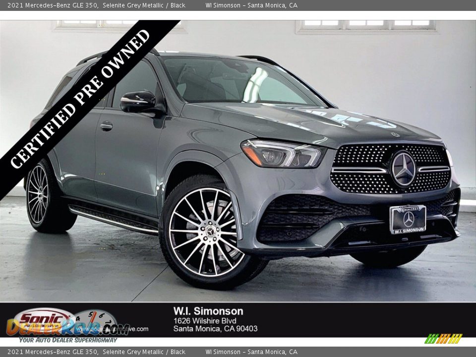 2021 Mercedes-Benz GLE 350 Selenite Grey Metallic / Black Photo #1