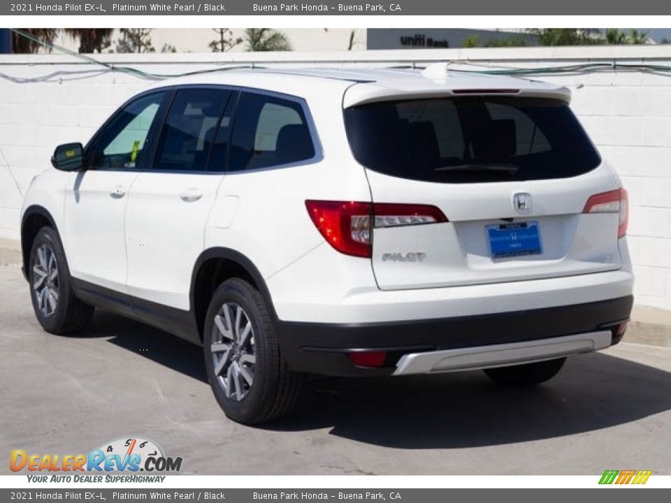 2021 Honda Pilot EX-L Platinum White Pearl / Black Photo #2