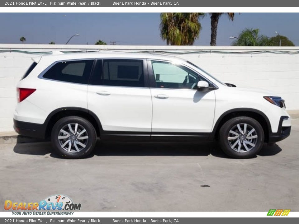 2021 Honda Pilot EX-L Platinum White Pearl / Black Photo #5