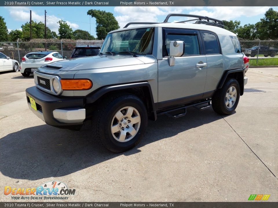 2010 Toyota FJ Cruiser Silver Fresco Metallic / Dark Charcoal Photo #2