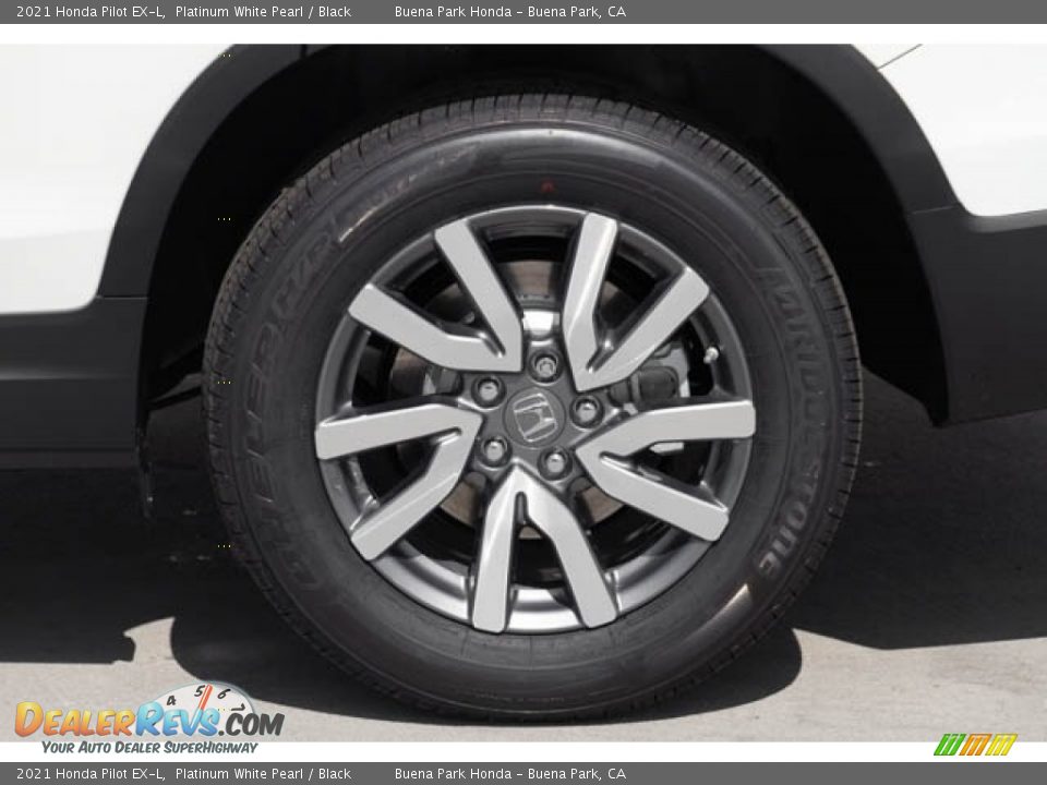 2021 Honda Pilot EX-L Platinum White Pearl / Black Photo #13