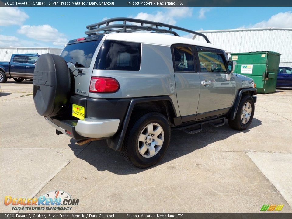2010 Toyota FJ Cruiser Silver Fresco Metallic / Dark Charcoal Photo #3