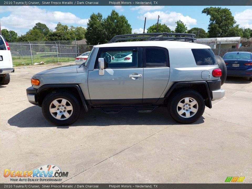 2010 Toyota FJ Cruiser Silver Fresco Metallic / Dark Charcoal Photo #7