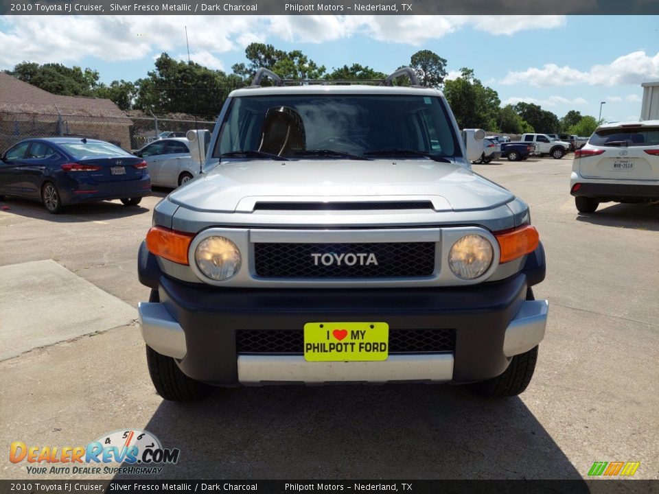 2010 Toyota FJ Cruiser Silver Fresco Metallic / Dark Charcoal Photo #9