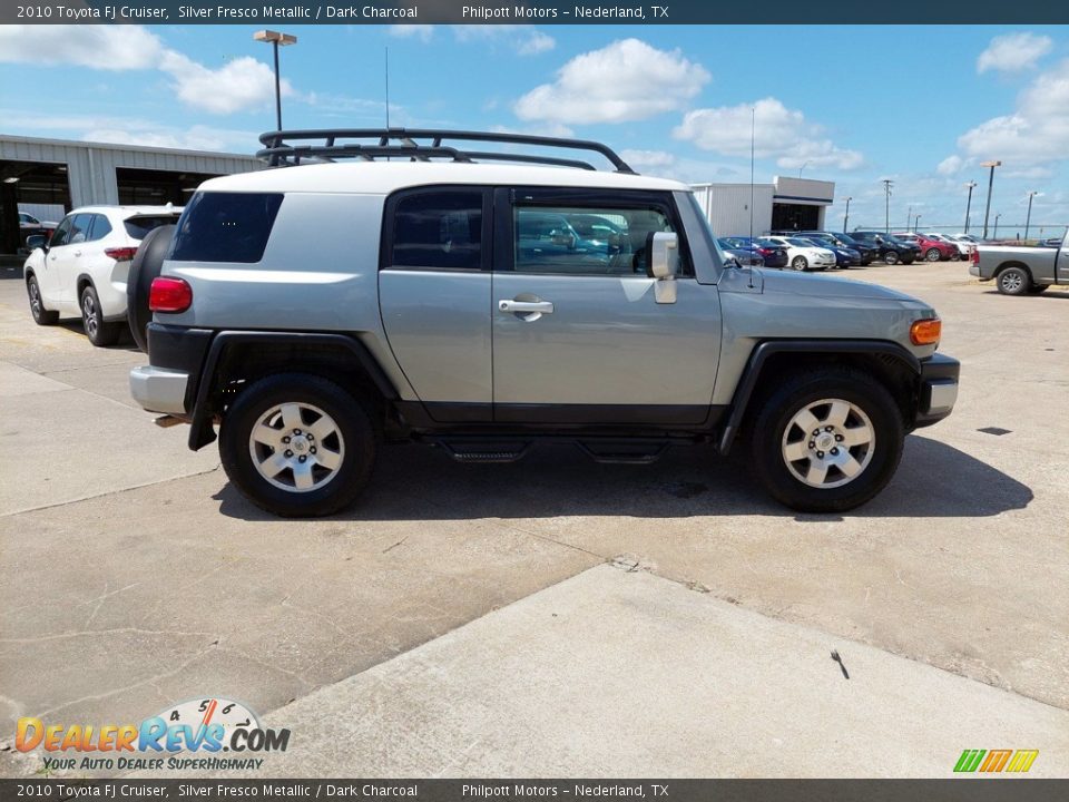 2010 Toyota FJ Cruiser Silver Fresco Metallic / Dark Charcoal Photo #12