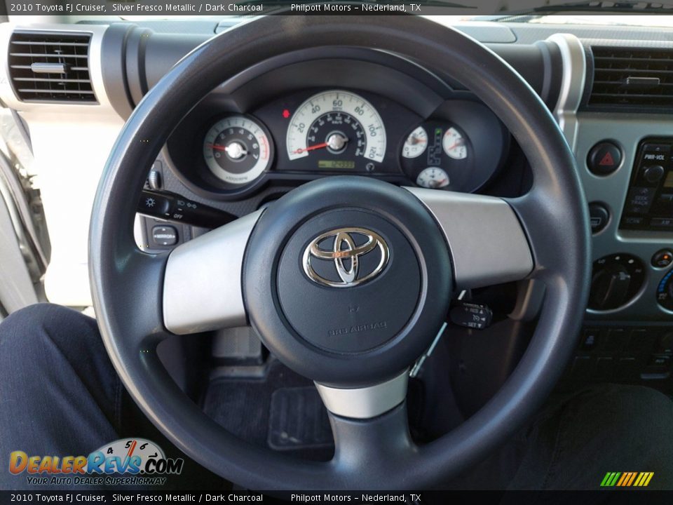 2010 Toyota FJ Cruiser Silver Fresco Metallic / Dark Charcoal Photo #15