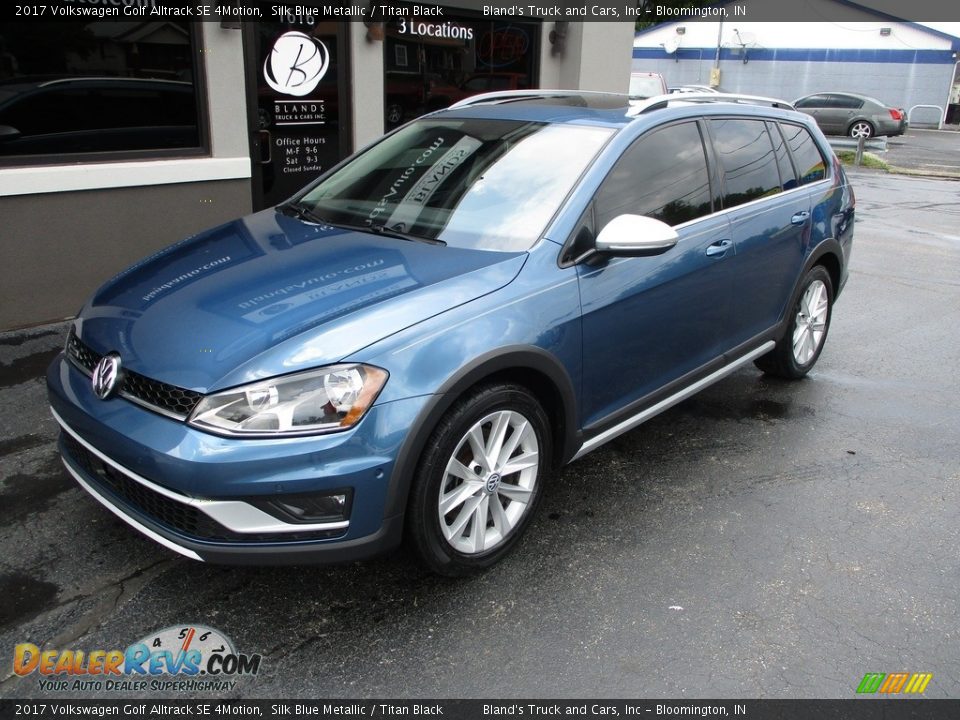 2017 Volkswagen Golf Alltrack SE 4Motion Silk Blue Metallic / Titan Black Photo #2