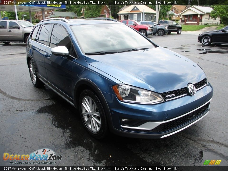 2017 Volkswagen Golf Alltrack SE 4Motion Silk Blue Metallic / Titan Black Photo #5