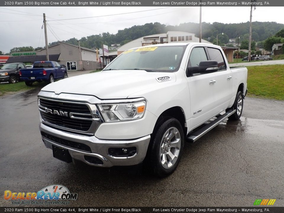 2020 Ram 1500 Big Horn Crew Cab 4x4 Bright White / Light Frost Beige/Black Photo #1