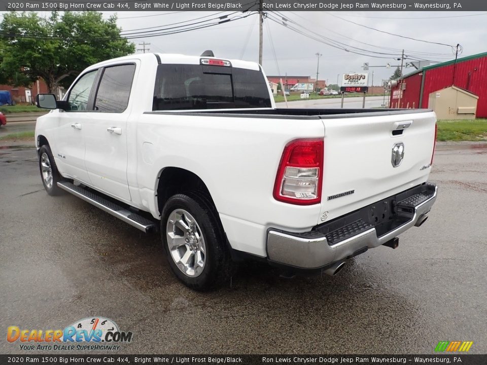 2020 Ram 1500 Big Horn Crew Cab 4x4 Bright White / Light Frost Beige/Black Photo #3