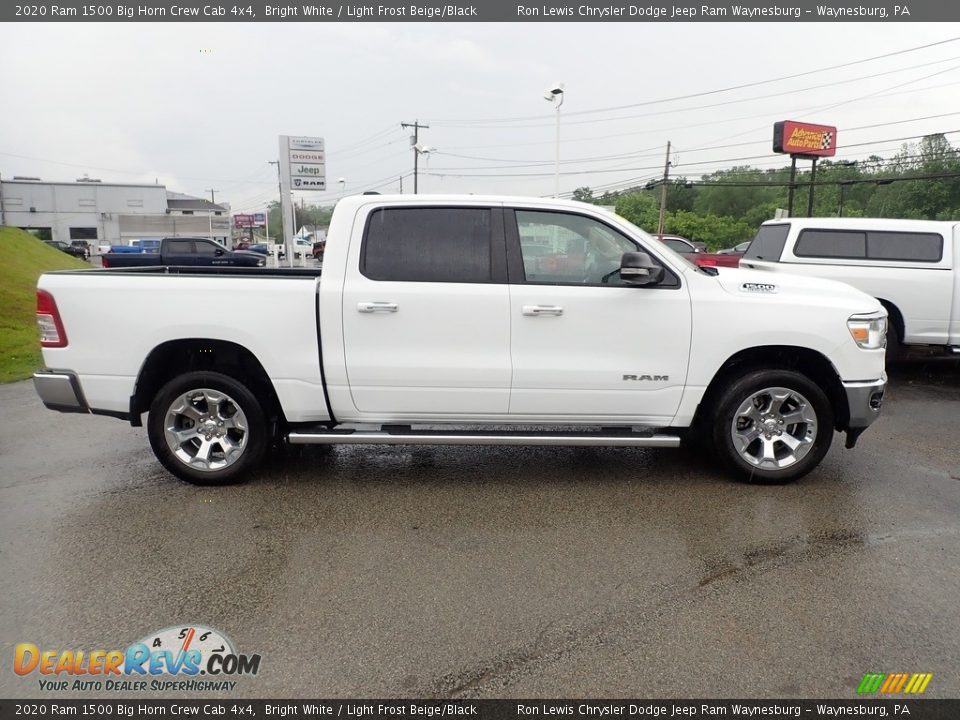 2020 Ram 1500 Big Horn Crew Cab 4x4 Bright White / Light Frost Beige/Black Photo #6