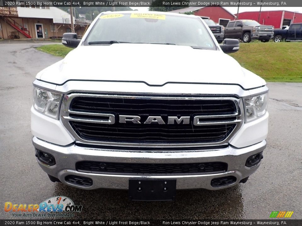 2020 Ram 1500 Big Horn Crew Cab 4x4 Bright White / Light Frost Beige/Black Photo #8