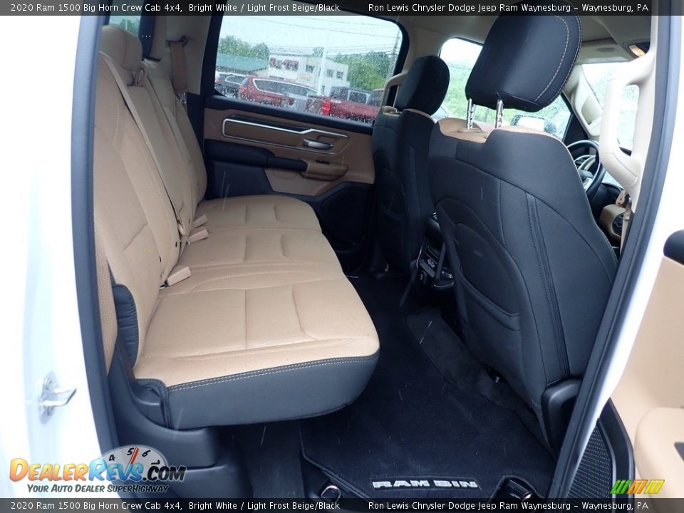 Rear Seat of 2020 Ram 1500 Big Horn Crew Cab 4x4 Photo #12